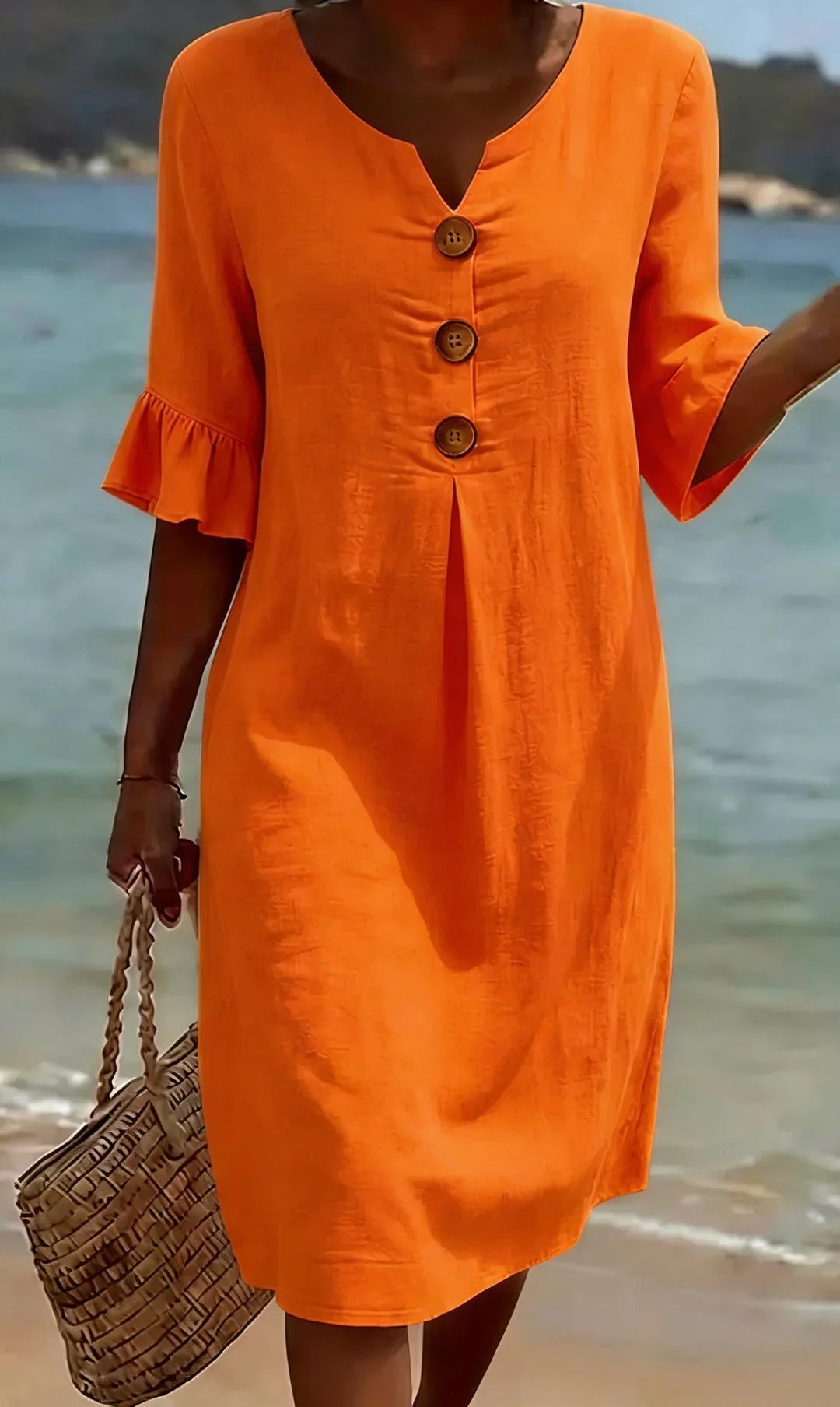 Belle | Robe décontractée pour femme, à imprimé floral ou unie