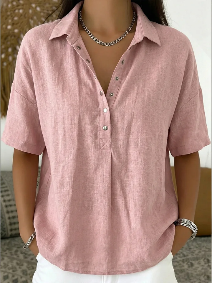 Tessa | Blouse à col et boutons