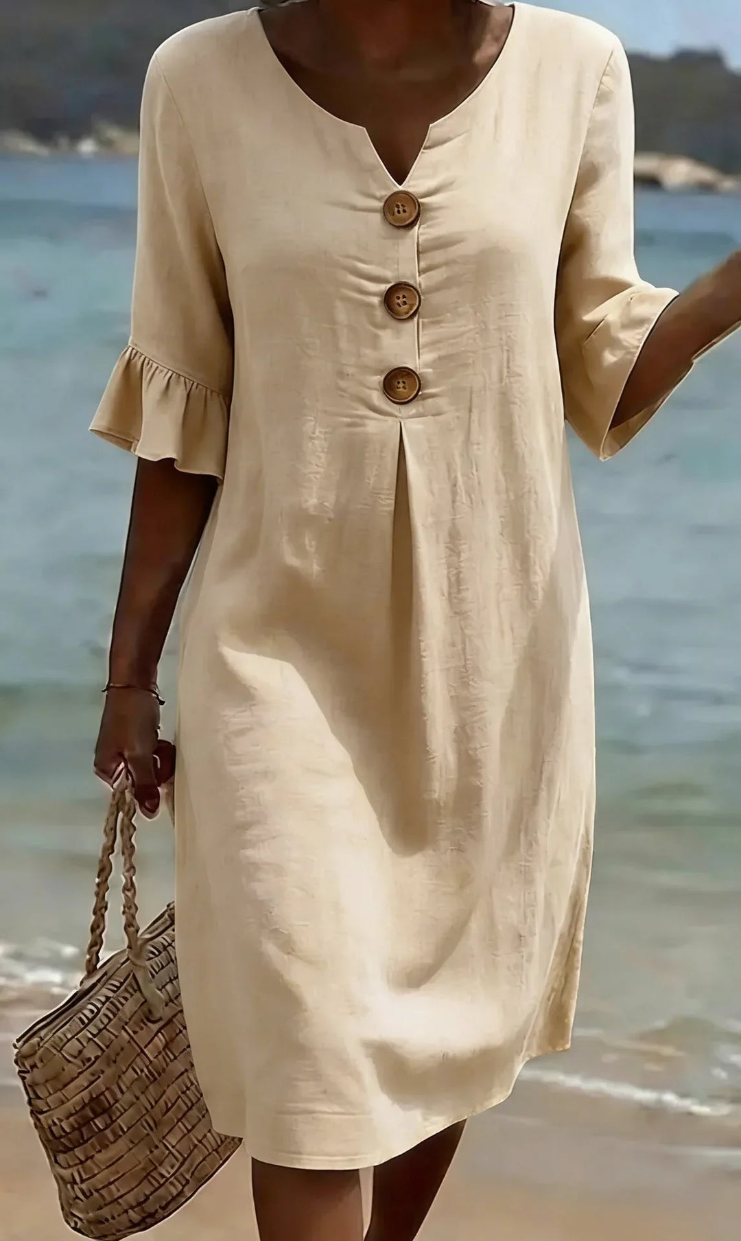 Belle | Robe décontractée pour femme, à imprimé floral ou unie