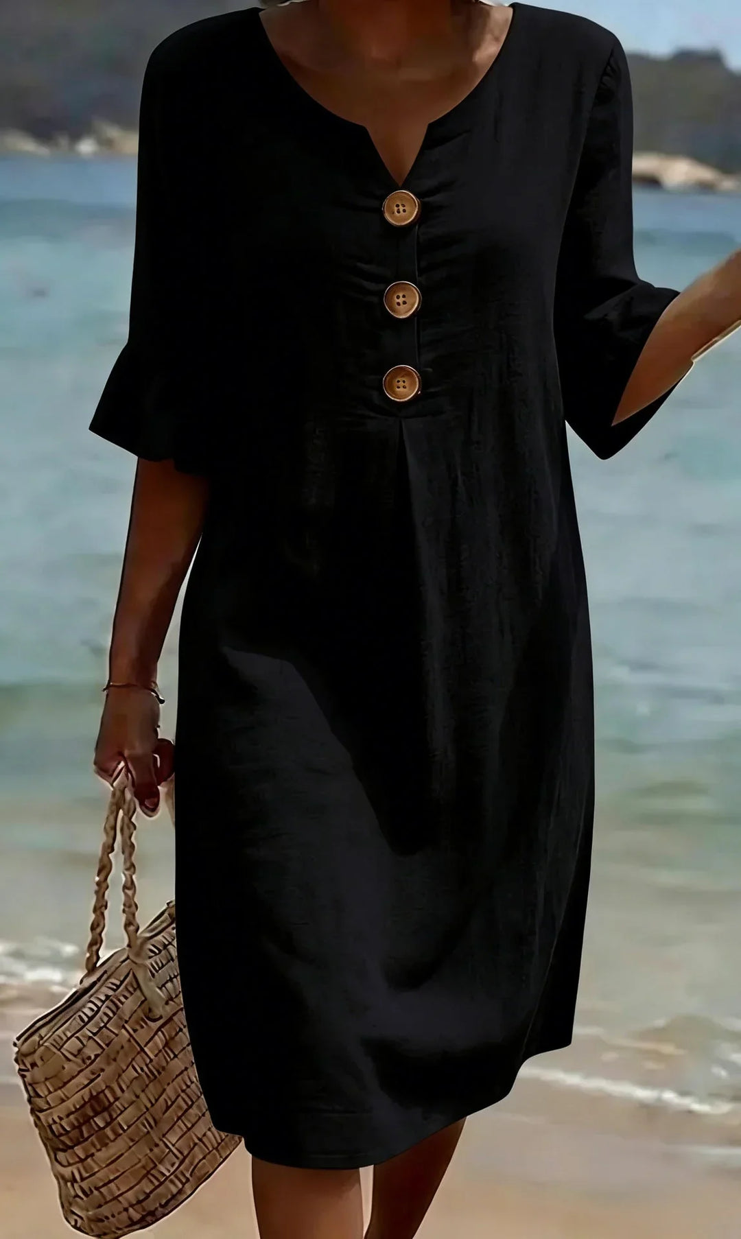 Belle | Robe décontractée pour femme, à imprimé floral ou unie